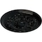 Ekena Millwork Damon Ceiling Medallion (Fits Canopies up to 3 3/8"), Hand-Painted Black Pearl, 20"OD x 1 1/2"P CM20DABPS - alternate 4